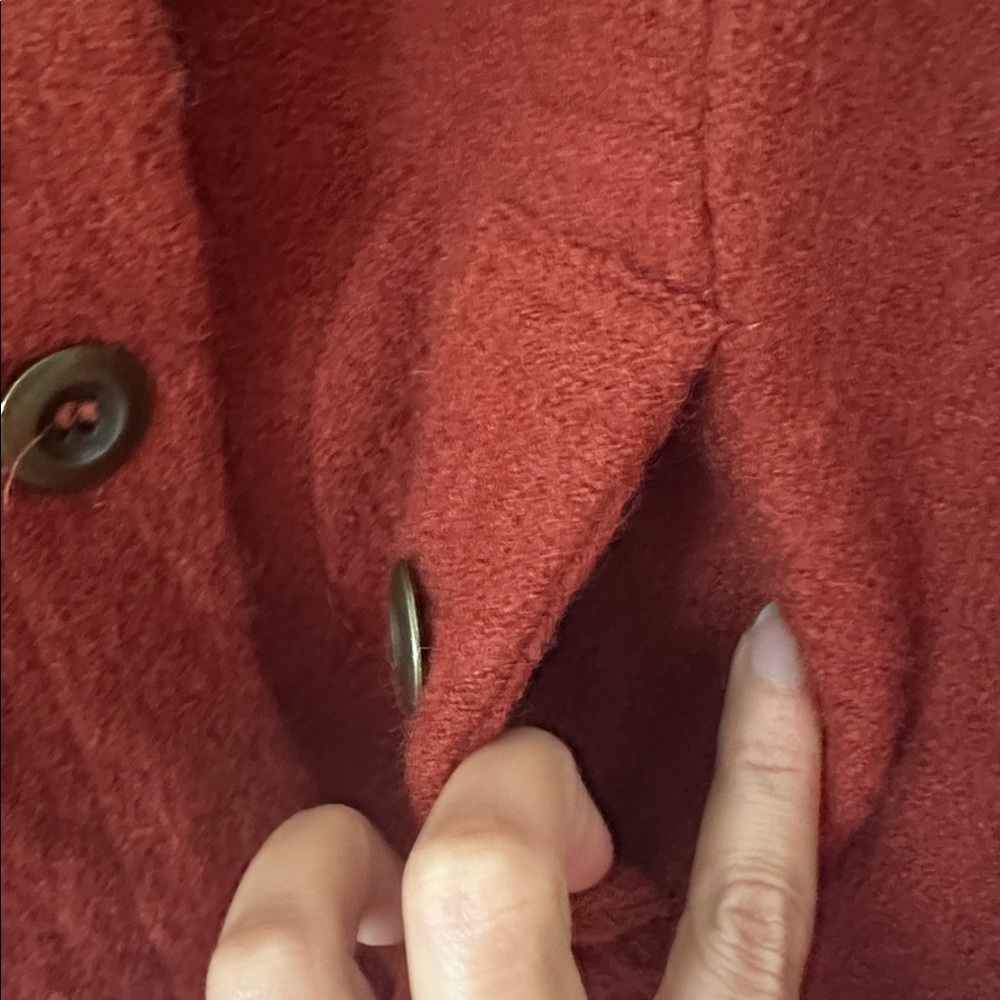 Fenn Wright Manson Rust Wool Coat, Small, Rustic … - image 4